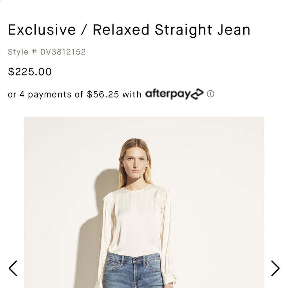Vince. Relaxed Straight leg jeans